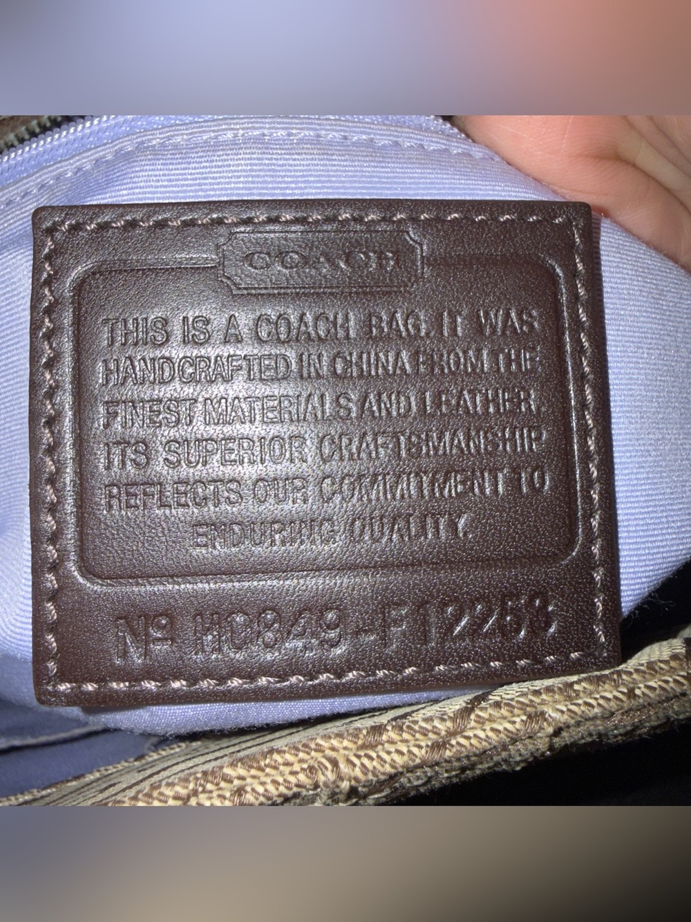 Coach canvas tote bag - Picture 2 of 6